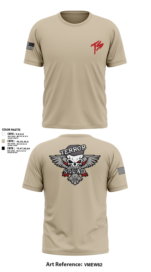 Old School Cotton Feel Shirt, Terro Squad, Army, Teamtime, Team time, sublimation, custom sports apparel, team uniforms, spirit wear, spiritwear, sports uniforms, custom shirts, team store, custom team store, fundraiser sports, apparel fundraiser