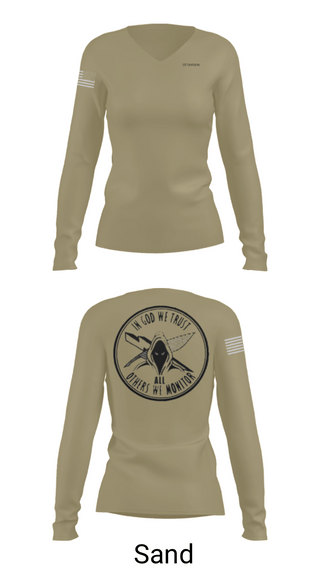 Women's Long Sleeve Vneck Shirt, OT Division, Navy, Teamtime, Team time, sublimation, custom sports apparel, team uniforms, spirit wear, spiritwear, sports uniforms, custom shirts, team store, custom team store, fundraiser sports, apparel fundraiser