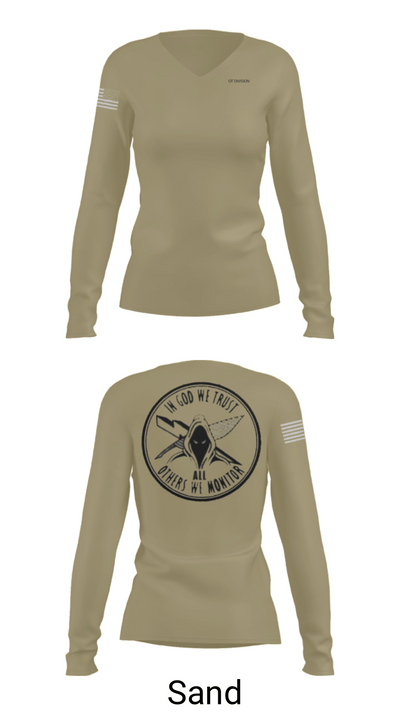 OT Division 43800163 Women's Long Sleeve V-neck Shirt - 91