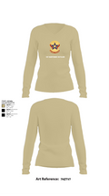 71st Maintenance Battalion 17381729 Women's Long Sleeve V-neck Shirt - 82