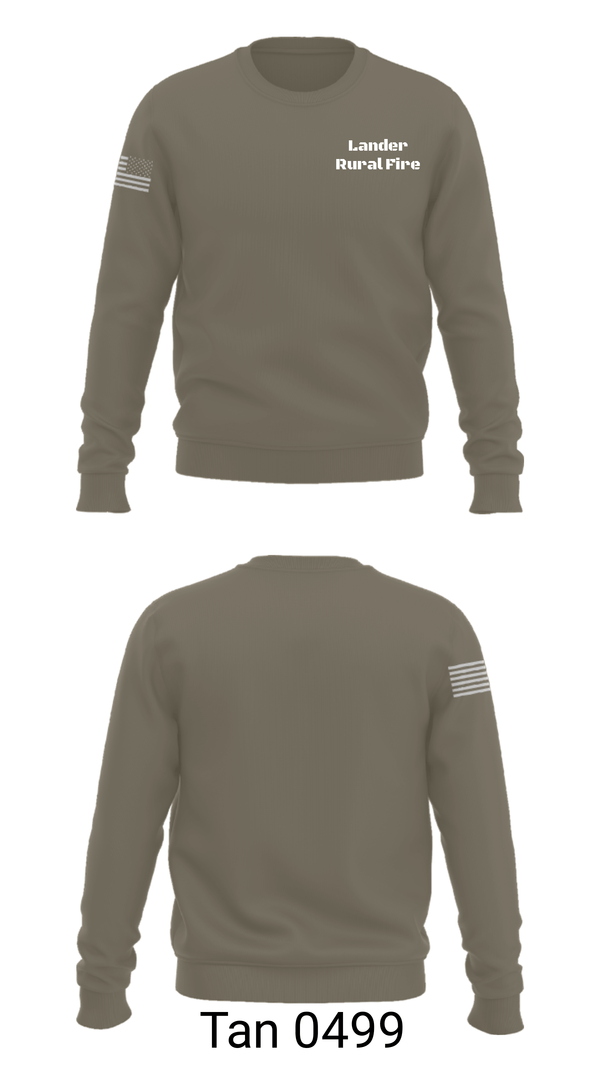 Crew Neck Sweatshirt, Lander Rural Fire, Fire Department, Teamtime, Team time, sublimation, custom sports apparel, team uniforms, spirit wear, spiritwear, sports uniforms, custom shirts, team store, custom team store, fundraiser sports, apparel fundraiser