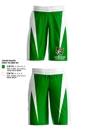 Mens Basketball Shorts, Hempstead Middle School Basketball, Women's Basketball, Teamtime, Team time, sublimation, custom sports apparel, team uniforms, spirit wear, spiritwear, sports uniforms, custom shirts, team store, custom team store, fundraiser sports, apparel fundraiser
