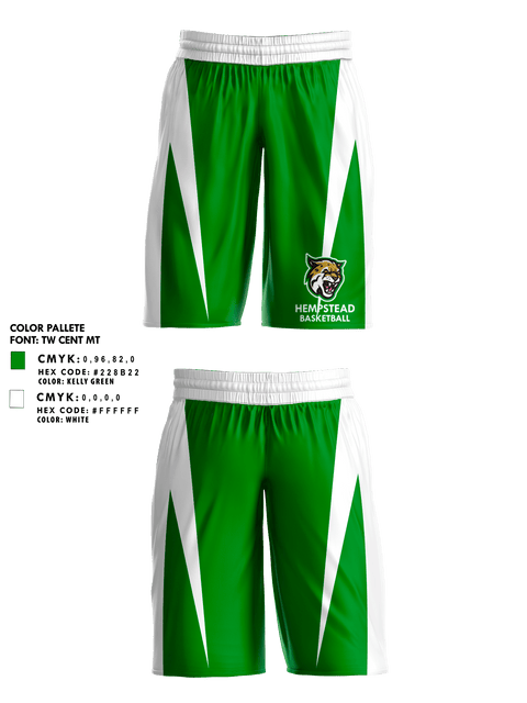 Mens Basketball Shorts, Hempstead Middle School Basketball, Women's Basketball, Teamtime, Team time, sublimation, custom sports apparel, team uniforms, spirit wear, spiritwear, sports uniforms, custom shirts, team store, custom team store, fundraiser sports, apparel fundraiser