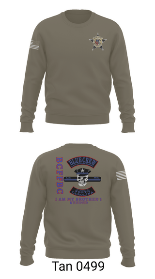 Crew Neck Sweatshirt, Bluecrew law enforcement motorcycle club, , Teamtime, Team time, sublimation, custom sports apparel, team uniforms, spirit wear, spiritwear, sports uniforms, custom shirts, team store, custom team store, fundraiser sports, apparel fundraiser