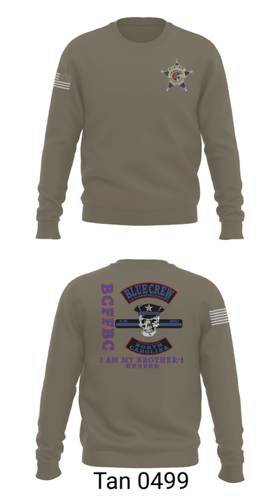 Bluecrew law enforcement motorcycle club 56909917 Crew Neck Sweatshirt - 62