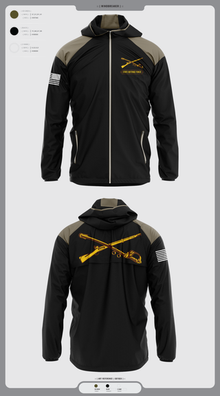 Windbreaker, State Defense Force, Army, Teamtime, Team time, sublimation, custom sports apparel, team uniforms, spirit wear, spiritwear, sports uniforms, custom shirts, team store, custom team store, fundraiser sports, apparel fundraiser