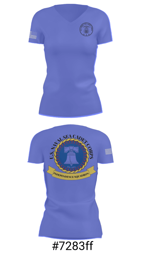 Women's Short Sleeve Vneck Shirt, Independence Squadron, , Teamtime, Team time, sublimation, custom sports apparel, team uniforms, spirit wear, spiritwear, sports uniforms, custom shirts, team store, custom team store, fundraiser sports, apparel fundraiser