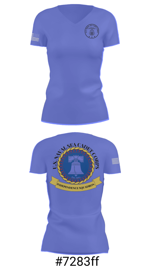 Women's Short Sleeve Vneck Shirt, Independence Squadron, , Teamtime, Team time, sublimation, custom sports apparel, team uniforms, spirit wear, spiritwear, sports uniforms, custom shirts, team store, custom team store, fundraiser sports, apparel fundraiser
