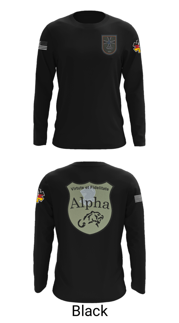 Long Sleeve Performance Shirt, 4./401 PzGrenBtl, Army, Teamtime, Team time, sublimation, custom sports apparel, team uniforms, spirit wear, spiritwear, sports uniforms, custom shirts, team store, custom team store, fundraiser sports, apparel fundraiser