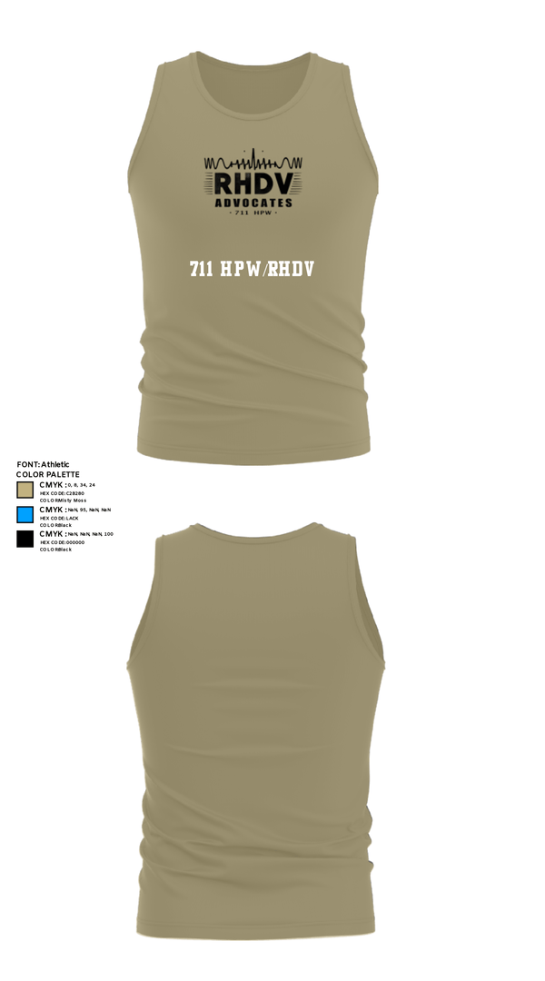 Tank Top, 711 HPW/RHDV, Army, Teamtime, Team time, sublimation, custom sports apparel, team uniforms, spirit wear, spiritwear, sports uniforms, custom shirts, team store, custom team store, fundraiser sports, apparel fundraiser