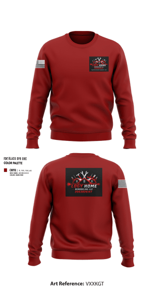 Crew Neck Sweatshirt, Logy home construction & renovation LLC, , Teamtime, Team time, sublimation, custom sports apparel, team uniforms, spirit wear, spiritwear, sports uniforms, custom shirts, team store, custom team store, fundraiser sports, apparel fundraiser