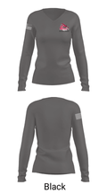 Archer High School Tennis 49257029 Women's Long Sleeve V-neck Shirt - 13