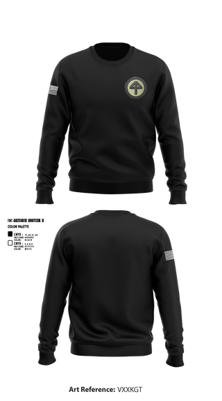 Crew Neck Sweatshirt, 44th infantry brigade, Army, Teamtime, Team time, sublimation, custom sports apparel, team uniforms, spirit wear, spiritwear, sports uniforms, custom shirts, team store, custom team store, fundraiser sports, apparel fundraiser