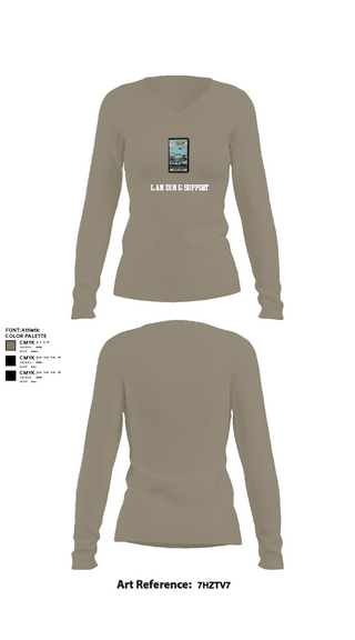 Womens Long Sleeve Vneck Shirt, Landing Support, Marines, Teamtime, Team time, sublimation, custom sports apparel, team uniforms, spirit wear, spiritwear, sports uniforms, custom shirts, team store, custom team store, fundraiser sports, apparel fundraiser