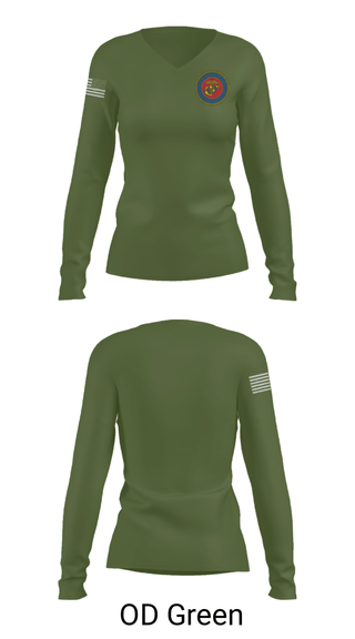 Women's Long Sleeve Vneck Shirt, 189/34th unit, Marines, Teamtime, Team time, sublimation, custom sports apparel, team uniforms, spirit wear, spiritwear, sports uniforms, custom shirts, team store, custom team store, fundraiser sports, apparel fundraiser