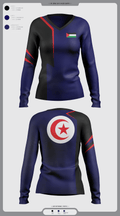 Nate higgers 97002600 Women's Long Sleeve V-neck Shirt - 2