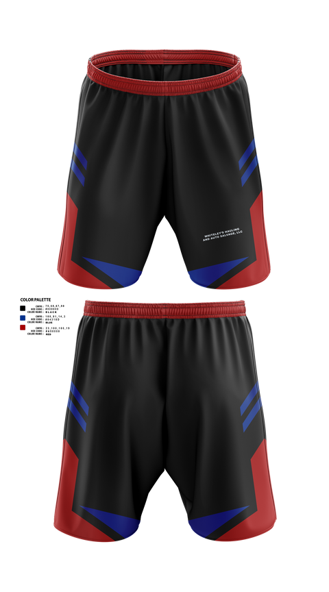 Athletic Shorts With Pockets, Whiteley’s Hauling And Auto Salvage, , Teamtime, Team time, sublimation, custom sports apparel, team uniforms, spirit wear, spiritwear, sports uniforms, custom shirts, team store, custom team store, fundraiser sports, apparel fundraiser
