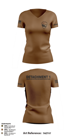 Womens Short Sleeve Vneck Shirt, Detachment 1, Air Force, Teamtime, Team time, sublimation, custom sports apparel, team uniforms, spirit wear, spiritwear, sports uniforms, custom shirts, team store, custom team store, fundraiser sports, apparel fundraiser