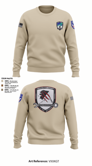 Crew Neck Sweatshirt, A Co. 1-25 ABD Co. 1-25 AB, Army, Teamtime, Team time, sublimation, custom sports apparel, team uniforms, spirit wear, spiritwear, sports uniforms, custom shirts, team store, custom team store, fundraiser sports, apparel fundraiser