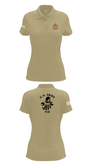 Womens Short Sleeve Performance Polo, 411TH, Army, Teamtime, Team time, sublimation, custom sports apparel, team uniforms, spirit wear, spiritwear, sports uniforms, custom shirts, team store, custom team store, fundraiser sports, apparel fundraiser