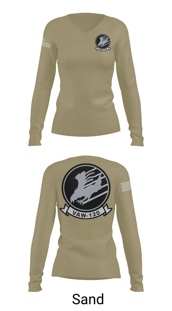 Womens Long Sleeve Vneck Shirt, VAW-120, , Teamtime, Team time, sublimation, custom sports apparel, team uniforms, spirit wear, spiritwear, sports uniforms, custom shirts, team store, custom team store, fundraiser sports, apparel fundraiser