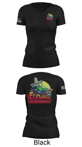 Womens Short Sleeve Vneck Shirt, Chilitos, , Teamtime, Team time, sublimation, custom sports apparel, team uniforms, spirit wear, spiritwear, sports uniforms, custom shirts, team store, custom team store, fundraiser sports, apparel fundraiser