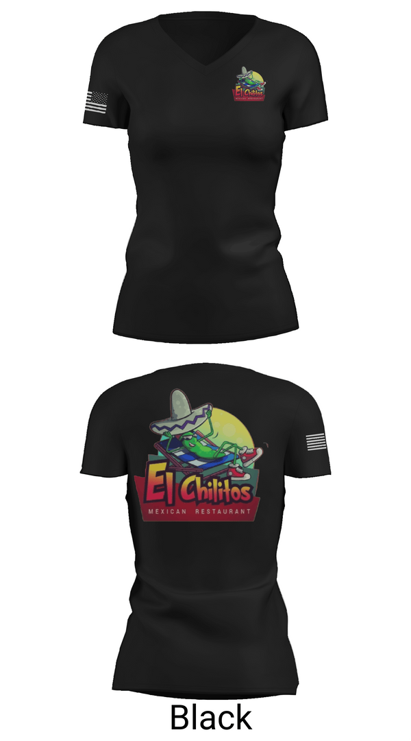 Womens Short Sleeve Vneck Shirt, Chilitos, , Teamtime, Team time, sublimation, custom sports apparel, team uniforms, spirit wear, spiritwear, sports uniforms, custom shirts, team store, custom team store, fundraiser sports, apparel fundraiser