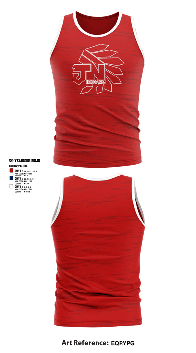 Jim Ned High School Tennis 68965305 Tank Top - 1