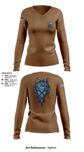 Death Knights 11109315 Women's Long Sleeve V-neck Shirt - 2