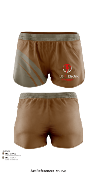 Womens Shorts, Lb electric, , Teamtime, Team time, sublimation, custom sports apparel, team uniforms, spirit wear, spiritwear, sports uniforms, custom shirts, team store, custom team store, fundraiser sports, apparel fundraiser