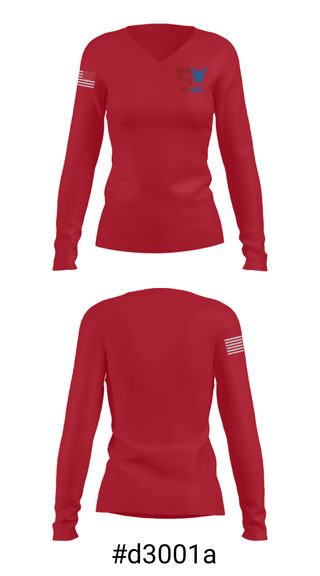 Women's Long Sleeve Vneck Shirt, MVWC, Wrestling, Teamtime, Team time, sublimation, custom sports apparel, team uniforms, spirit wear, spiritwear, sports uniforms, custom shirts, team store, custom team store, fundraiser sports, apparel fundraiser