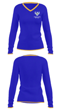 Zuni High School Softball 40526420 Women's Long Sleeve V-neck Shirt - 32