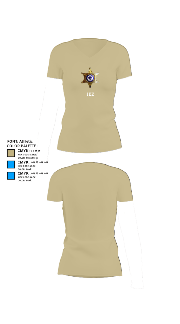 Women's Short Sleeve Vneck Shirt, ICE, , Teamtime, Team time, sublimation, custom sports apparel, team uniforms, spirit wear, spiritwear, sports uniforms, custom shirts, team store, custom team store, fundraiser sports, apparel fundraiser