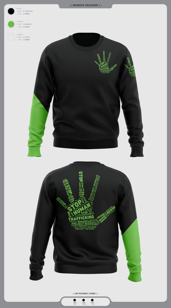 Crew Neck Sweatshirt, Project Nehemiah Hawaii, , Teamtime, Team time, sublimation, custom sports apparel, team uniforms, spirit wear, spiritwear, sports uniforms, custom shirts, team store, custom team store, fundraiser sports, apparel fundraiser