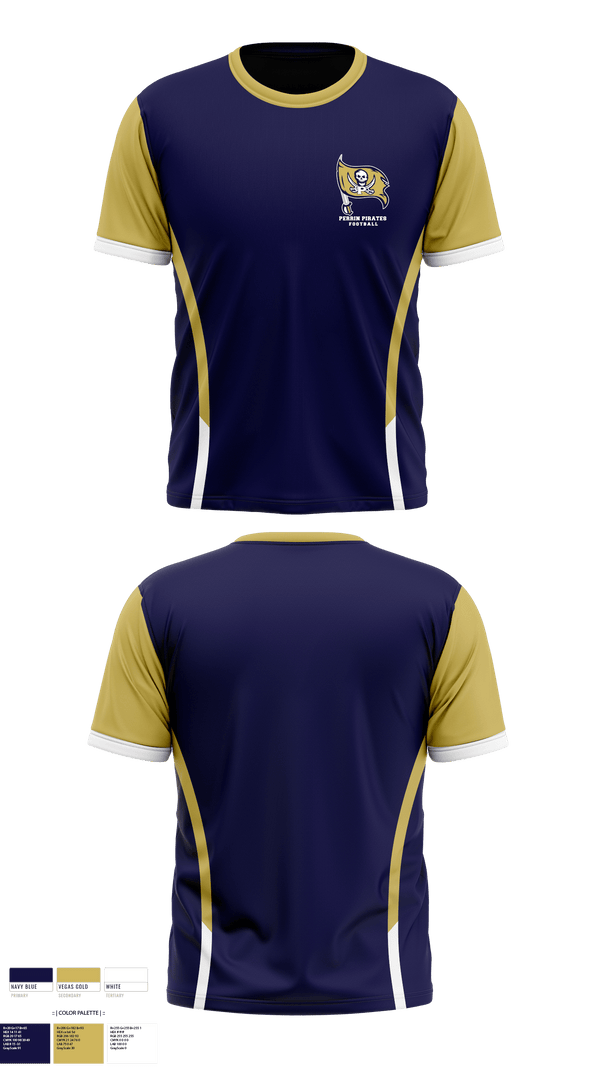 Short Sleeve Performance Shirt, Perrin Pirates, Football, Teamtime, Team time, sublimation, custom sports apparel, team uniforms, spirit wear, spiritwear, sports uniforms, custom shirts, team store, custom team store, fundraiser sports, apparel fundraiser