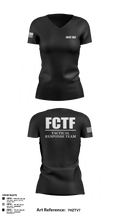 FCTF TRT 85087325 Women's Short Sleeve V-neck Shirt - 110