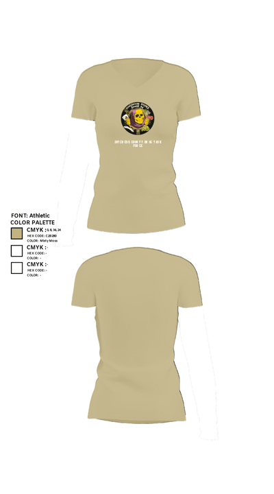 Dutchess County Drug Task Force 69240930 Women's Short Sleeve V-neck Shirt - 80