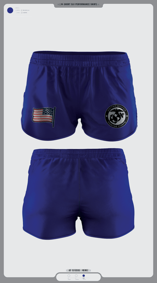 Women's Shorts, Marine Corps, Marines, Teamtime, Team time, sublimation, custom sports apparel, team uniforms, spirit wear, spiritwear, sports uniforms, custom shirts, team store, custom team store, fundraiser sports, apparel fundraiser