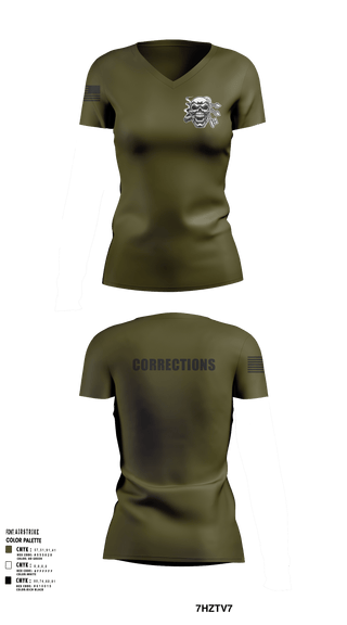 Womens Short Sleeve Vneck Shirt, Corrections, Police, Teamtime, Team time, sublimation, custom sports apparel, team uniforms, spirit wear, spiritwear, sports uniforms, custom shirts, team store, custom team store, fundraiser sports, apparel fundraiser