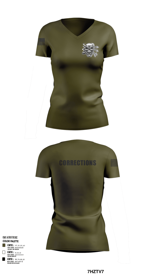 Womens Short Sleeve Vneck Shirt, Corrections, Police, Teamtime, Team time, sublimation, custom sports apparel, team uniforms, spirit wear, spiritwear, sports uniforms, custom shirts, team store, custom team store, fundraiser sports, apparel fundraiser