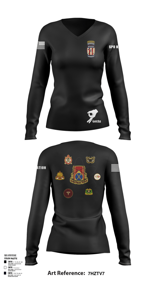 Womens Long Sleeve Vneck Shirt, SPO Nation, Army, Teamtime, Team time, sublimation, custom sports apparel, team uniforms, spirit wear, spiritwear, sports uniforms, custom shirts, team store, custom team store, fundraiser sports, apparel fundraiser