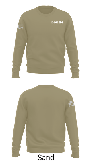 Crew Neck Sweatshirt, DDG 54, , Teamtime, Team time, sublimation, custom sports apparel, team uniforms, spirit wear, spiritwear, sports uniforms, custom shirts, team store, custom team store, fundraiser sports, apparel fundraiser