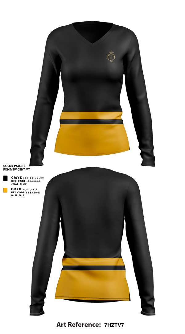 Womens Long Sleeve Vneck Shirt, Roland-Grise Lady Knights, Women's Basketball, Teamtime, Team time, sublimation, custom sports apparel, team uniforms, spirit wear, spiritwear, sports uniforms, custom shirts, team store, custom team store, fundraiser sports, apparel fundraiser