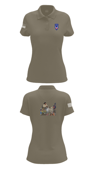 Womens Short Sleeve Performance Polo, 11th ABN DIV WO, , Teamtime, Team time, sublimation, custom sports apparel, team uniforms, spirit wear, spiritwear, sports uniforms, custom shirts, team store, custom team store, fundraiser sports, apparel fundraiser