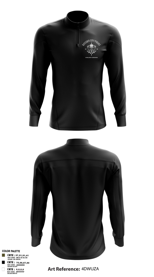 Quarter Zip Jacket, Bossier Police Violent Crimes, Police, Teamtime, Team time, sublimation, custom sports apparel, team uniforms, spirit wear, spiritwear, sports uniforms, custom shirts, team store, custom team store, fundraiser sports, apparel fundraiser