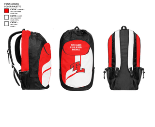 Gear Bag, Twin Lakes High School Baseball, Baseball, Teamtime, Team time, sublimation, custom sports apparel, team uniforms, spirit wear, spiritwear, sports uniforms, custom shirts, team store, custom team store, fundraiser sports, apparel fundraiser