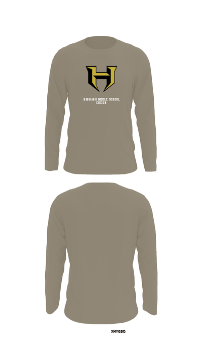 Hubbard Middle School Cheer 37740474 Long Sleeve Performance Shirt - 32