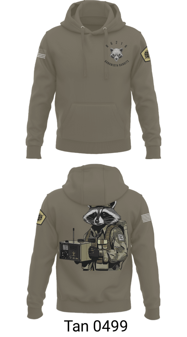 Hoodie, Node 66216 Bandwidth Bandits, Army, Teamtime, Team time, sublimation, custom sports apparel, team uniforms, spirit wear, spiritwear, sports uniforms, custom shirts, team store, custom team store, fundraiser sports, apparel fundraiser