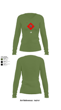 1/6 58710445 Women's Long Sleeve V-neck Shirt -1 42
