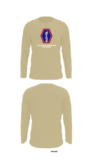 Long Sleeve Performance Shirt, 100th Battalion 442nd Infantry Delta dragons, Army, Teamtime, Team time, sublimation, custom sports apparel, team uniforms, spirit wear, spiritwear, sports uniforms, custom shirts, team store, custom team store, fundraiser sports, apparel fundraiser